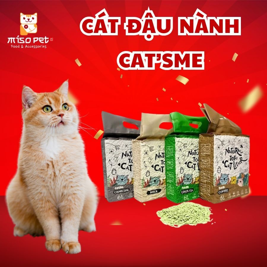 Catsme Soy Cat, Tofu Soy Cat Litter ย่อยสลายได้ 6L Bag