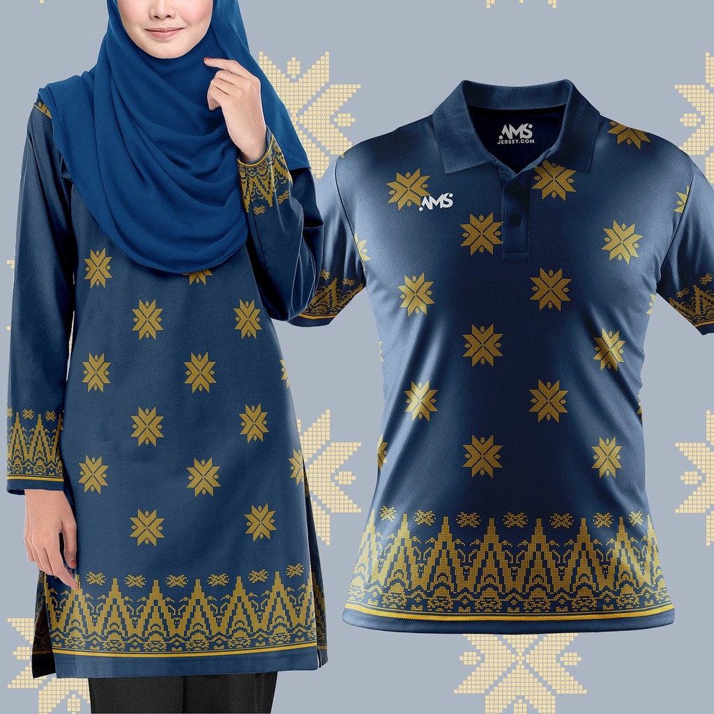 ชุดมาเลเซีย/ชุดกีฬามุสลิม/เสื้อยืดคู่รักระเหิดมุสลิม