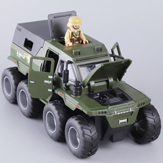 ✨โมเดลรถออฟโรด✨ไฟเสียง รถหุ้มเกราะทหาร✨สามารถเปิดประตูรถของเ…