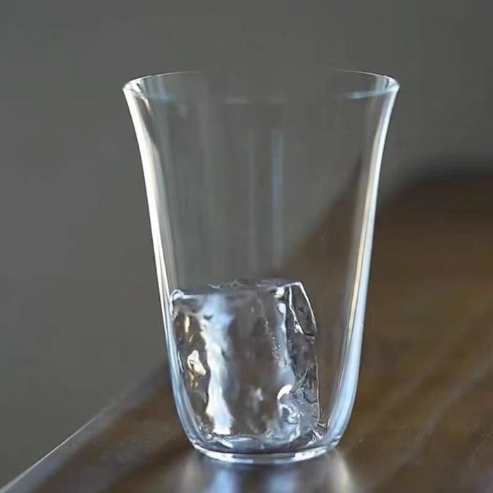 One Two Cups Aesthetic Borosilicate Glass Cup 370ml Minimalist Coffee Tea Cocktail KM518