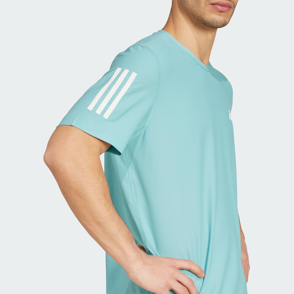 adidas تيشيرت جري رجالي Own the Run — فيروزي — صورة 8