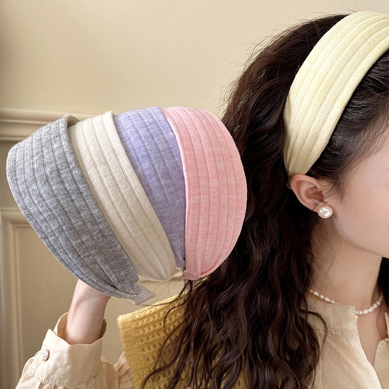 ผู้หญิงกว้างถัก Hairbands Headwear เครื่องประดับผม