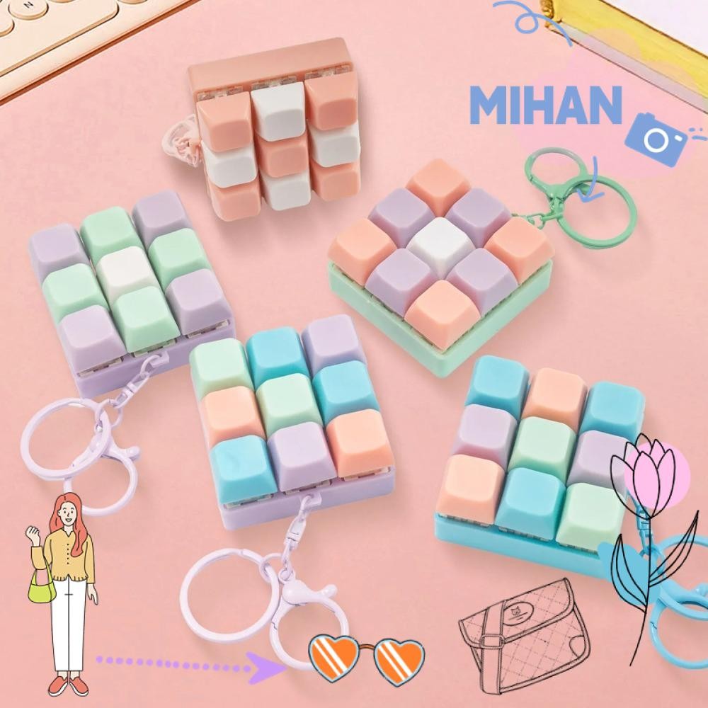 เดือน คีย์บอร์ดเกมพวงกุญแจ,อยู่ไม่สุขบีบอัดความเครียดบรรเทา9คีย์คีย์บอร์ดของเล่น,ทําเองปุ่มปุ่มกดป้องกันความเครียดนิ้วสร้างสรรค์กระเป๋าจี้สํา