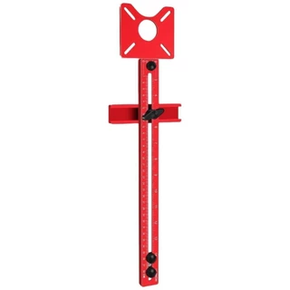 LUXELUNGE จิ๊กตัดวงกลมเราเตอร์ 4 in 1, เมตริก/นิ้วเจาะที่ถอดออกได้ Punch Locator, เจาะ Positioner เครื่องมืออลูมิเนียมปรับเจา