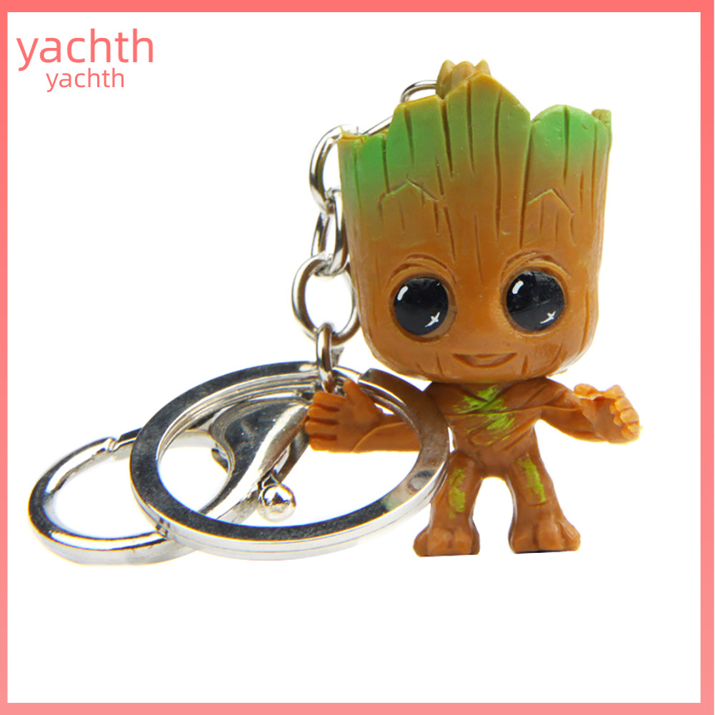 Guardians of Galaxy Tree Man Groot จี้รูปพวงกุญแจกระเป๋าพวงกุญแจ