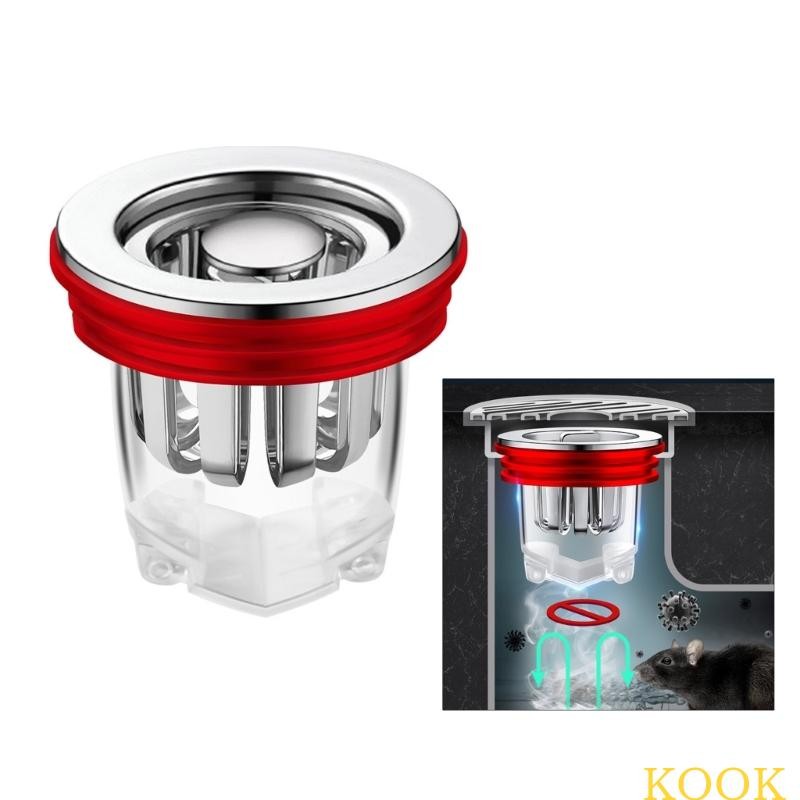 KOOK Floor Drain Core ท่อระบายน้ํา Backflow Protectorer One Way ท่อระบายน้ําวาล์วแกนท่อระบายน้ํา