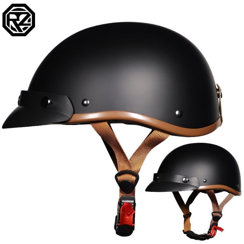 Harley หมวกกันน็อครถจักรยานยนต์ชายหญิงหมวกกันน็อควินเทจฤดูร้อน ราคา ถูกที่สุด ดีลบีเคเค แกลเลอรีภาพที่ 2