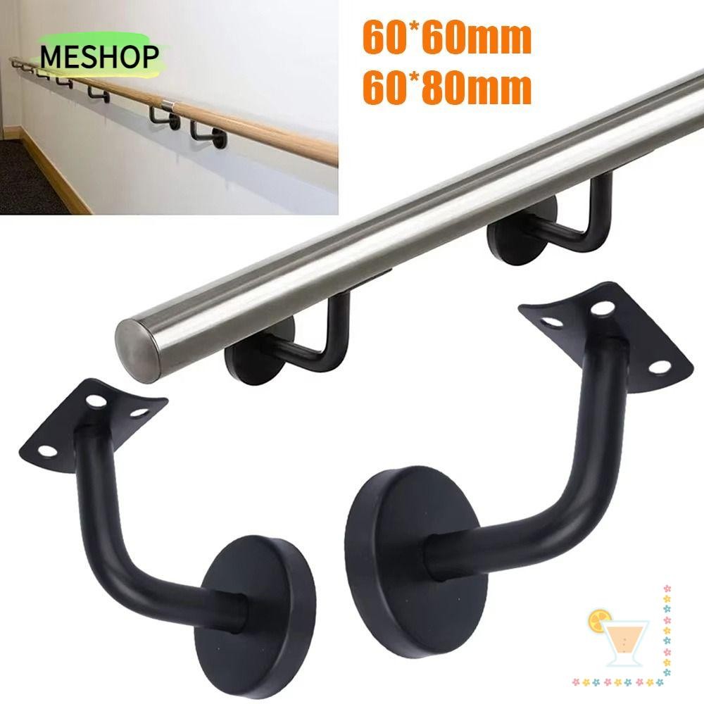ME 1 ชิ้น Hand Rail Holder, บันได Railing Guardrail สแตนเลส Handrail Bracket, อุปกรณ์ตกแต่งบ้าน 60x6