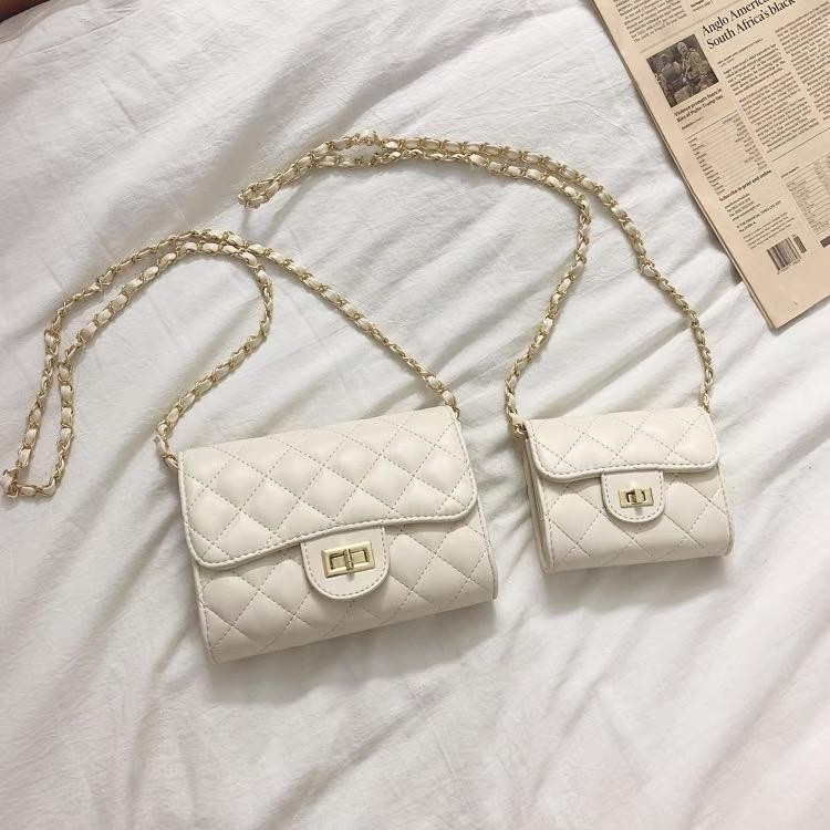 【พร้อมส่ง】กระเป๋าสตางค์ กระเป๋าถือ สะพายข้าง หนัง PU สไตล์เกาหลี