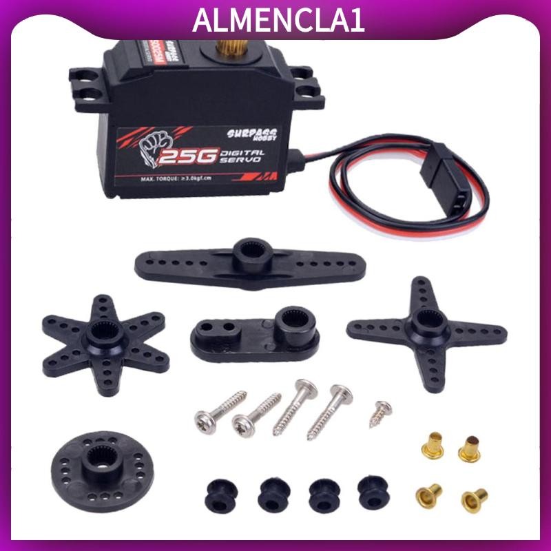 [Almencla1] เซอร์โวดิจิตอลแรงบิดสูง 25g สําหรับเฮลิคอปเตอร์หุ่นยนต์ RC Buggy 1:12