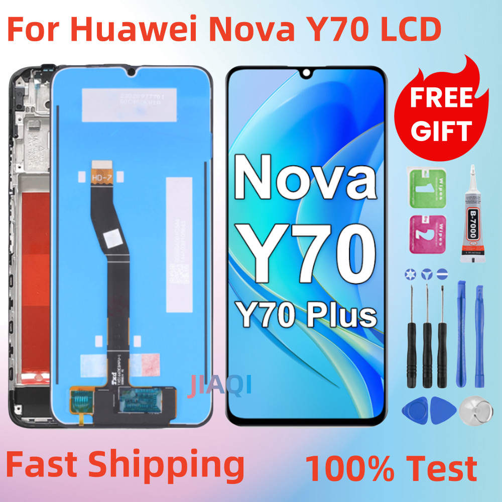 สําหรับHUAWEI Nova Y70 / Y70 PlusจอแสดงผลLCD Y70 + Touch Screen Digitizer Assemblyเปลี่ยน