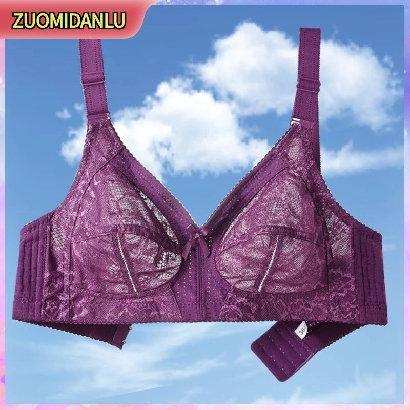 【ZUOMIDANLU】·ยกทรงไร้โครง สายใหญ่ | ใส่สบาย | ลูกไม้ระบายอากาศ | หลังแบบตะขอ | ไซส์ 36-44