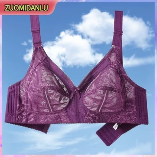 【ZUOMIDANLU】·ยกทรงไร้โครง สายใหญ่ | ใส่สบาย | ลูกไม้ระบายอากาศ | หลังแบบตะขอ | ไซส์ 36-44