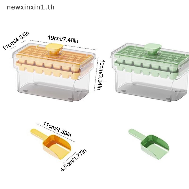 *NT* 34/68Grids Mould ช่องใส่น้ําแข็งความจุขนาดใหญ่กล่องเก็บน้ําแข็งเกรดอาหารสําหรับถาดใช้ในบ้านพร้อมกล่องเก็บของ {T} - รูปที่ 4