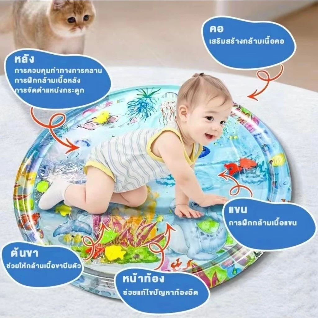 เสื่อเล่นน้ำเด็กเป่าลม thumbnail 6