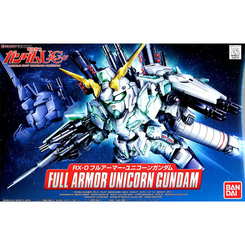 Bandai GUNDAM SDBB 390 Full Armor Unicorn GUNDAM BB Warrior อะนิเมะสินค้าของสะสม