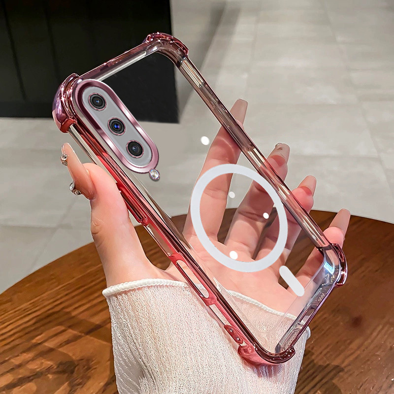 กันกระแทก Case สําหรับ Samsung A30S A50 A50S เคสโทรศัพท์ 2025 ใหม่การออกแบบแม่เหล็กความงามกรณี SZ15