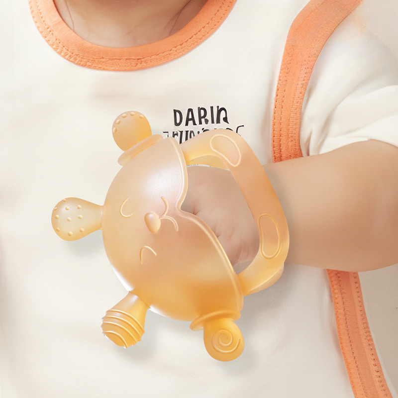 COD ชิ้นเห็ดขนาดเล็กถุงมือ ซิลิโคน นวดเหงือก เด็กป้องกันการ กัด ยางกัด พร้อมกล่อง - รูปที่ 2