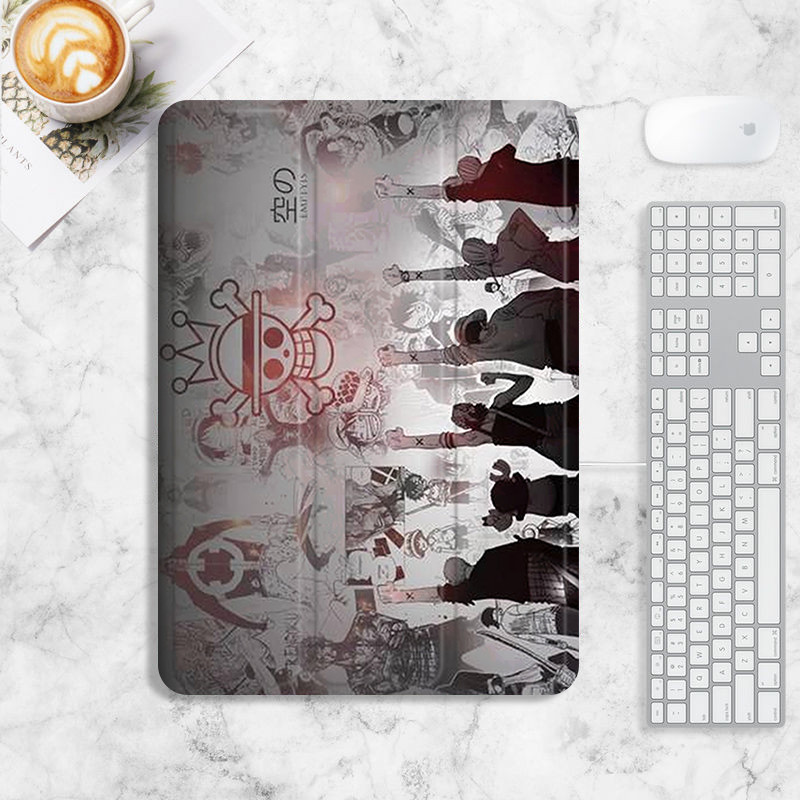 One Piece อะนิเมะกรณี ipad pro11 pro12.9 pro13 2024 เคส ipad 10.2 gen7/8/9 gen10 gen11 เคสไอแพด air4/5/6/7 mini6/7 กรณี