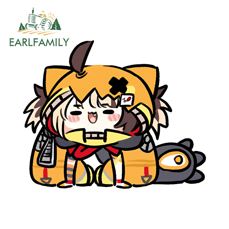 EARLFAMILY Gigi Murin สติกเกอร์รถบุคลิกภาพ Racing Drifting หมวกกันน็อคกระจกกระเป๋าเดินทางสเก็ตบอร์ดก