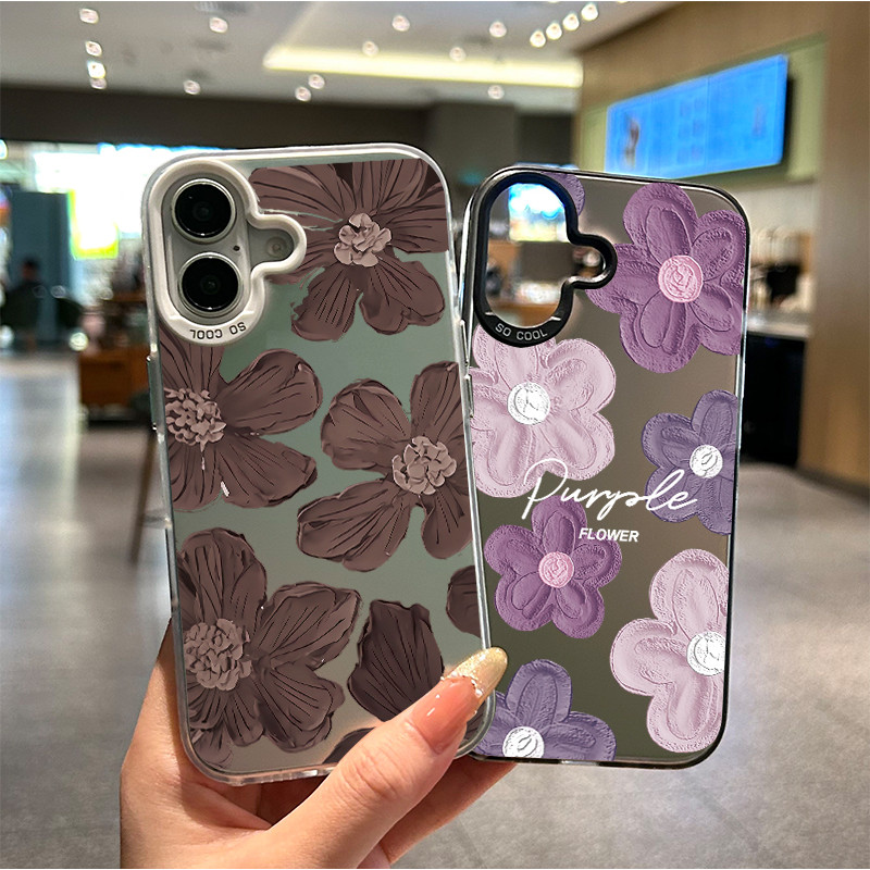 สำหรับ OPPO A18 A38 A15 A15s A60 A35 A17 A17K A79 5Gดอกไม้สีน้ำตาลขนาดเล็ก OPPOA57(4G) A77 A77S(4G) - รูปที่ 3