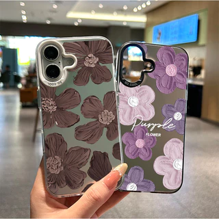 สำหรับ OPPO A18 A38 A15 A15s A60 A35 A17 A17K A79 5Gดอกไม้สีน้ำตาลขนาดเล็ก OPPOA57(4G) A77 A77S(4G)