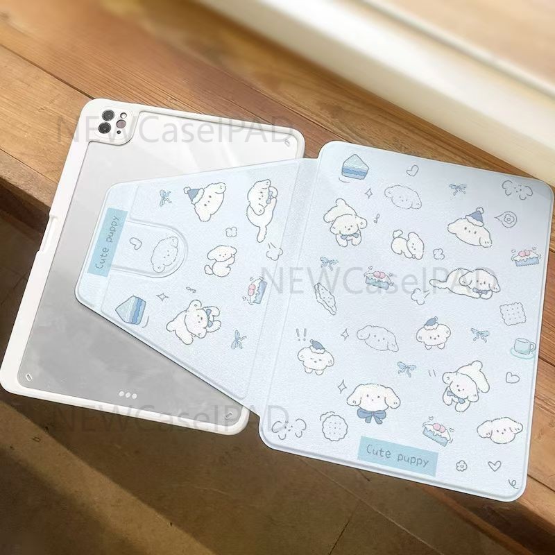 【720°หมุนเคส ไอแพด 720° หมุนพลิกกรณีอะคริลิสําหรับiPad Air4/Air5 Pro 11 "Gen 7/8/9 10.2" Gen 5/6 9.7