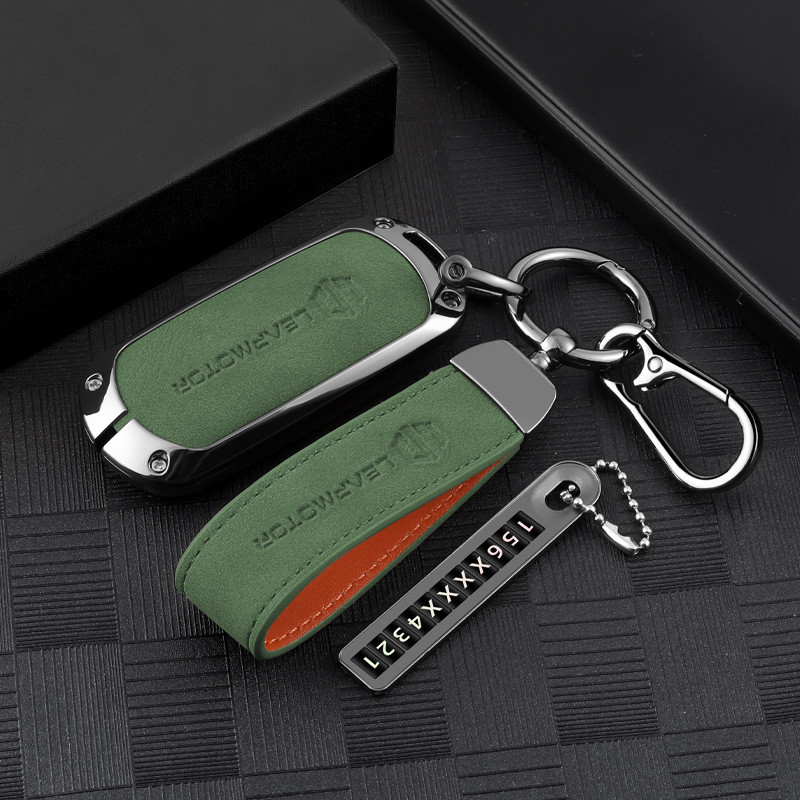 กระเป๋าใส่กุญแจ Leapmotor C10 Leapmotor C10 C11 C16 C01 B10 B01 สำหรับกุญแจรถผู้ชาย ทำจากหนัง