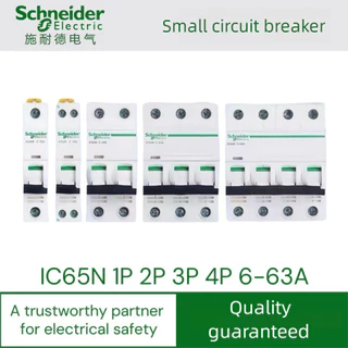 Schneider ไฟฟ้า Acti9 iC65N 1P 2P 3P 4P MCB Miniature Circuit Breaker C 1A 2A 4A 6A 10A 16A 20A 25A 32A 40A 50A 63A Air Switch