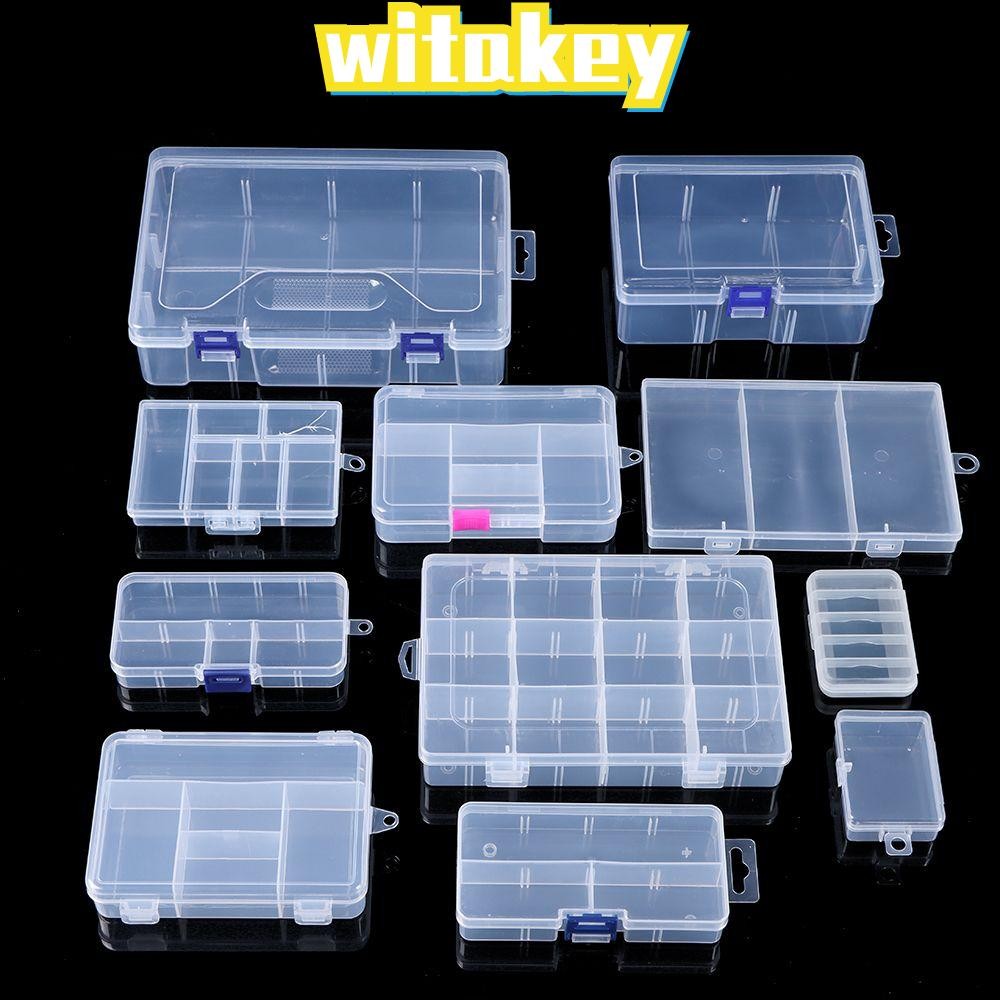 WITAKEY เครื่องประดับคอนเทนเนอร์เพชร 12 รูปแบบคลิปขนาดเล็กกล่อง Pill Storage Supply