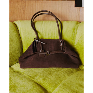 Muse Aria - Aria Long Top Handle Suede Bag กระเป๋าหนังกลับเเ…