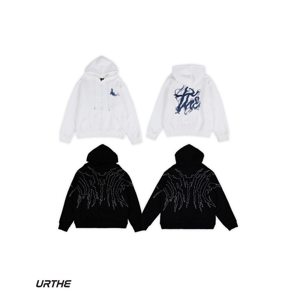 URTHE - เสื้อกันหนาว แขนยาว มีฮู้ดS-5XL