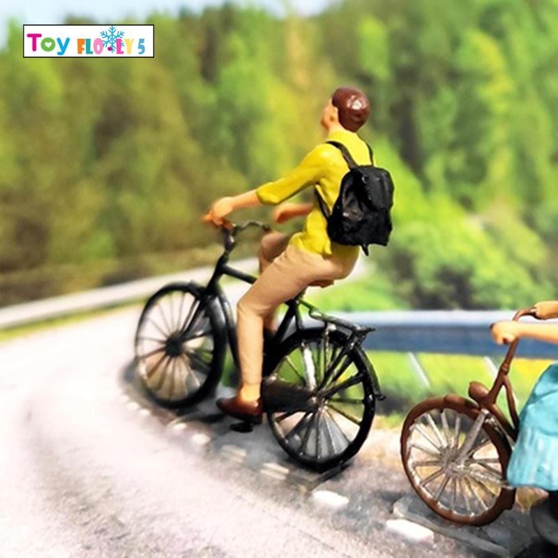 [Flurishroly5] 1:64 Scale Painted People Figures, Diorama Figurines Tiny People Miniature Model, Str