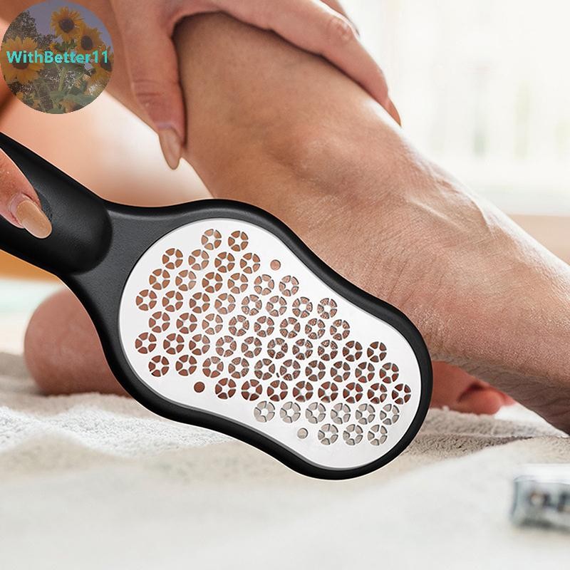 Better Foot File Scraper แคลลัส Remover ฟุตเหล็ก Pedicure เครื่องมือกําจัดข้าวโพดเท้า Dead Skin Remover Foot Care TH