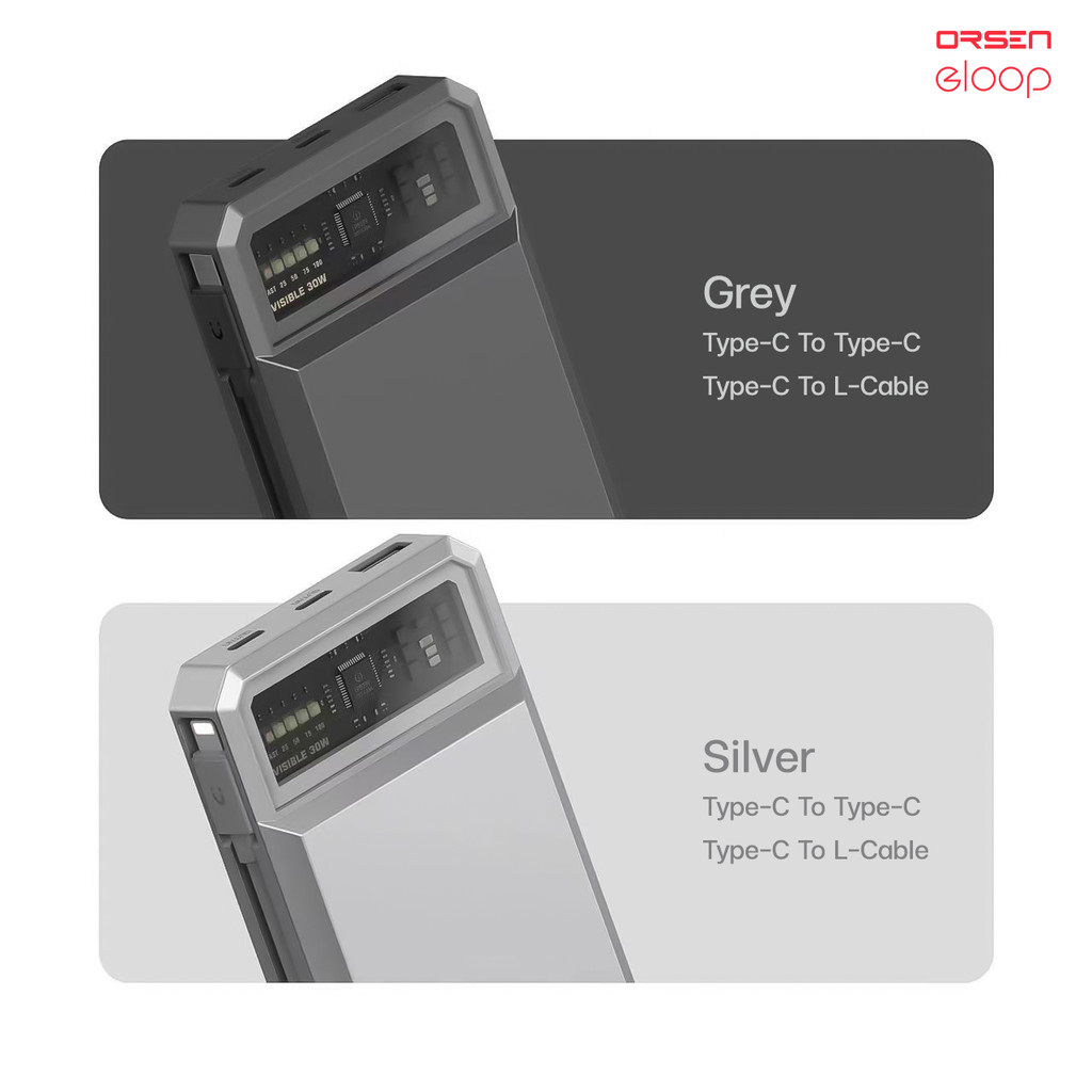 [789บ.สุดคุ้ม] Orsen by Eloop E59 แบตสำรอง 20000mAh รองรับ QC3.0 PD PPS UFCS 45W PowerBank Type C Output พาวเวอร์แบงค์ - รูปที่ 2