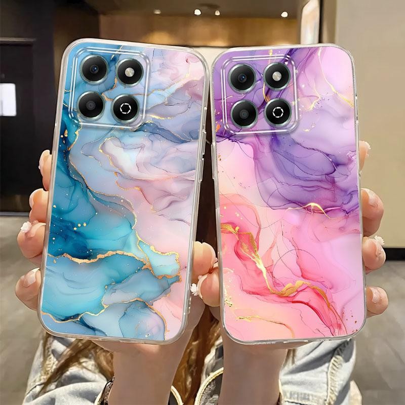 สําหรับ ZTE Blade A35 กรณีแฟชั่นหรูหราซิลิโคนอ่อนนุ่มกันกระแทกเคสโทรศัพท์สําหรับ ZTE Blade A55 ดอกไม