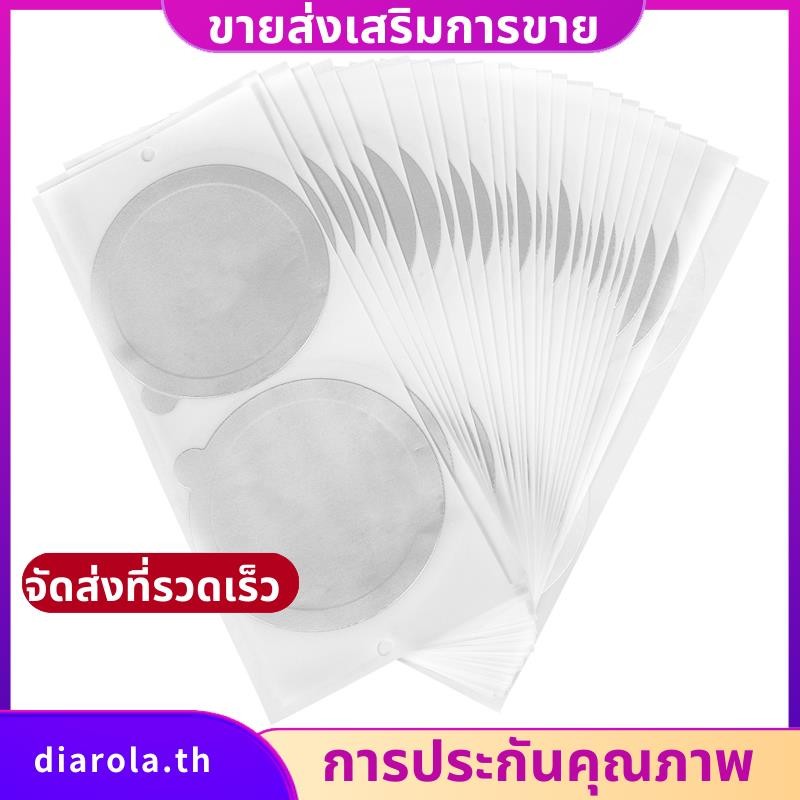 ฝากาแฟอลูมิเนียม,สําหรับ Nespresso Vertuoline กาแฟแคปซูลสติกเกอร์เติมกาแฟแคปซูล Self กาว 50 ชิ้น