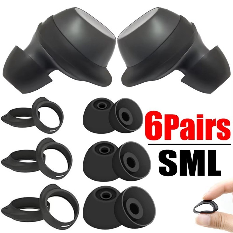 3 คู่ SAMSUNG Galaxy Buds+ ที่อุดหูซิลิโคน แผ่นรองหูฟังซิลิโคน Earpods กันลื่น สําหรับกีฬากลางแจ้ง กันสูญหาย ปลอกป้องกันที่เกี่ยวหูในหู