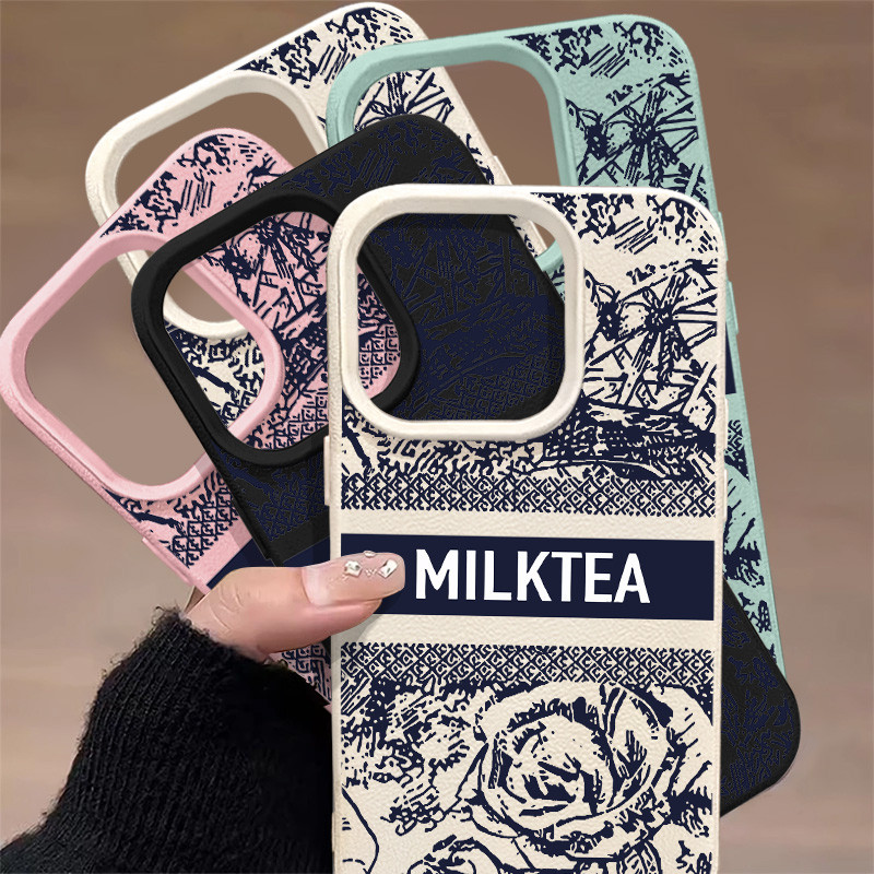 ส่วนบุคคล Sketch Rose รูปแบบสร้างสรรค์เคสโทรศัพท์สําหรับ IPhone 7 8 16 8Plus 11 12 13 14 15 Pro Max X XS XR SE 2020 เคสกันกระแทก
