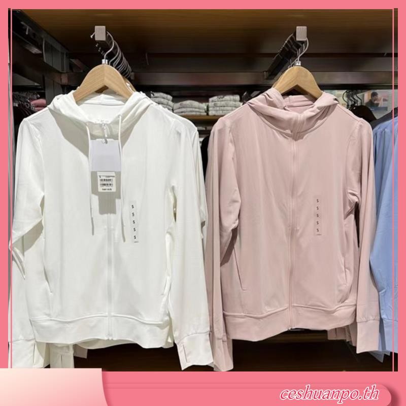 Uniqlo เสื้อแจ็กเก็ต เสื้อกันลม กันแดด มีฮู้ด ระบายอากาศ และป้องกันรังสียูวี แฟชั่นฤดูร้อน สําหรับผู้หญิง UNIQLO