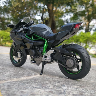 🎉🎉คาวาซากิ รุ่น KAWASAKI H2R ของเล่น รถจักรยานยนต์หุ่นอัลลอย Diecast ของเล่นโมเดล ของเล่นนางแบบ 1:18 นางแบบ