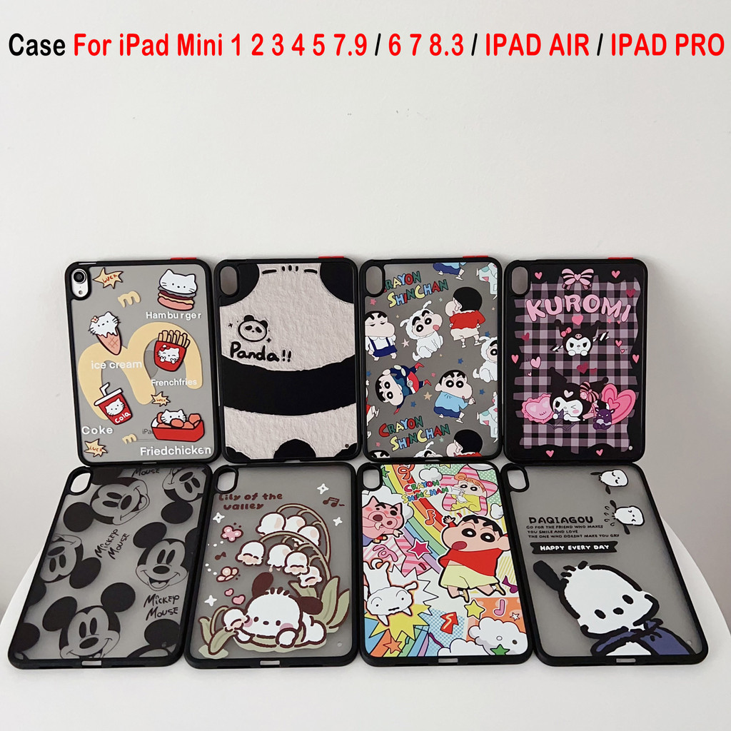 สําหรับ IPAD Mini 1 2 3 4 5 6 7 7.9 8.3 AIR 2 IPAD 5 6 9.7 IPAD AIR 3 10.5 IPAD 7 8 9 10.2 AIR 4 5 6 10.9 PRO 11 AIR 11 IPAD 10 10.9 แฟชั่น ฝาครอบ TPU กันกระแทกลายการ์ตูนทาสี