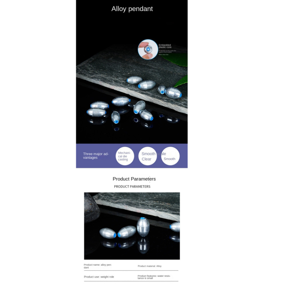 CANICE Sinkers สำหรับตกปลา 20 ชิ้น ขนาด 3-10 กรัม สแตนเลส ทนทาน เหมาะสำหรับการตกปลาทั่วไปและปลาคาร์ฟ - รูปที่ 4