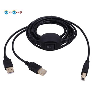 [gangong1]สายเครื่องพิมพ์ 2 in 1 USB A to B สายเครื่องพิมพ์ช…