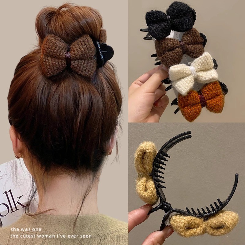 แฟชั่นฤดูหนาว Soft Hairpin ผมคว้าคลิป Headwear อุปกรณ์เสริม
