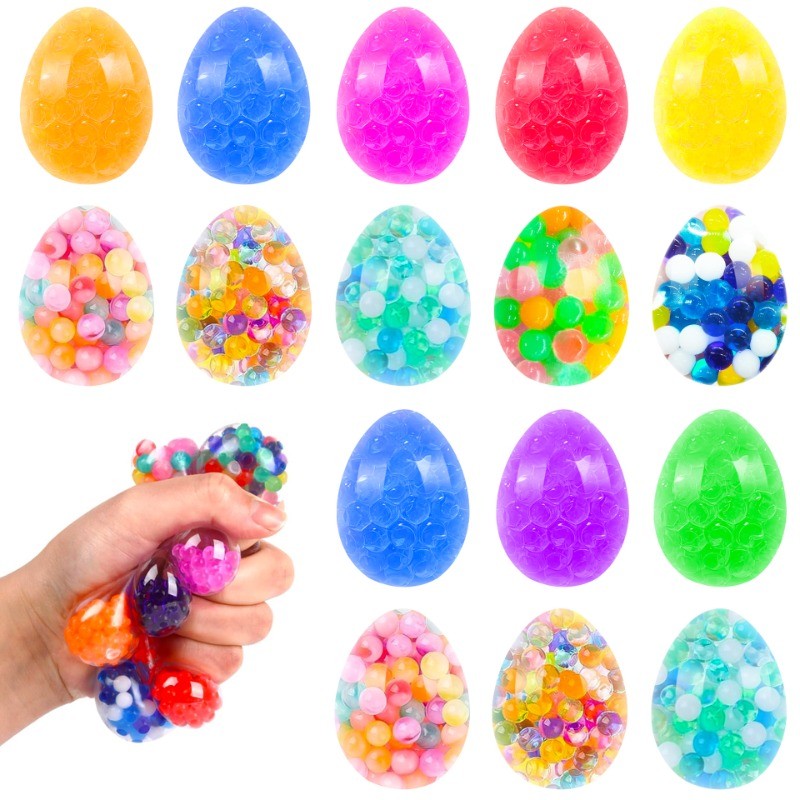 20pcs TPR Venting ไข่บีบของเล่นยางนุ่ม Squeeze Ball Grape Balls ของเล่นบรรเทาความเครียด