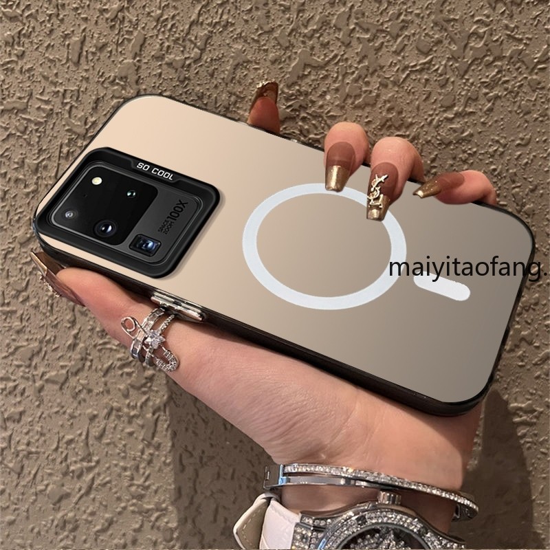 ปลอกsamsung s20 ultra samsung s20 plus samsung s20 Fe samsung s20 เคสโทรศัพท์เคสแข็งTPUเคสโทรศัพท์แบบแข็งเคสกันกระแทกดีไซน์ใหม่ความงามไร้สายแม่เหล็กCYBSWX01