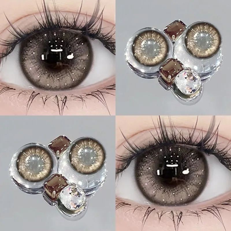 （COD）-100~-600 2pcs+BOX 🔥คอนแทคเลนส์สี🔥 คอนแทคเลนส์รายปี คอนแทคเลนส์ คอนแทคเลนส์สายตาสั้น 14.0mm/14.