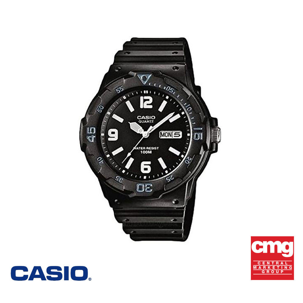 CASIO นาฬิกาข้อมือ CASIO รุ่น MRW-200H-1B2VDF วัสดุเรซิ่น สีดำ