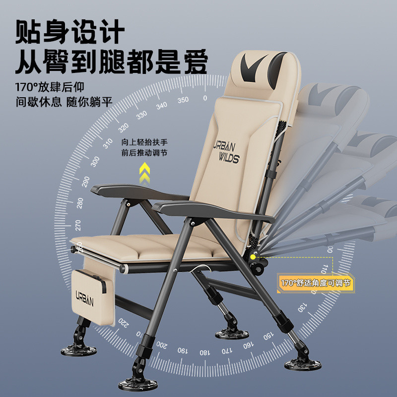 เก้าอี้ตกปลาสไตล์ยุโรปสำหรับทุกพื้นที่เก้าอี้ตกปลาขาพับได้เก้าอี้ตกปลาสไตล์ยุโรปตกปลาฤดูหนาวพร้อมเบาะน้ำหนักเบา - รูปที่ 2